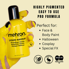 Mehron Liquid Makeup - Yellow