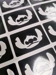 Stitch Blue Dog Glitter Tattoo