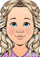 Sparkling Faces Practice Board A4 - Sophia