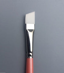 Aliyah Angle Shader 3/4 White Taklon 1760-3/4