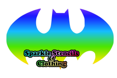 Bat Boy Symbol Glitter Tattoo