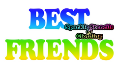 Best Friend Glitter Tattoo (set of 5)