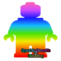 Block Person Glitter Tattoo