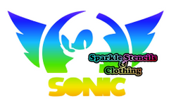 Blue Hedgehog Symbol Glitter tattoos (set of 5)