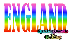 England Glitter Tattoo