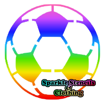 Football Glitter Tattoo