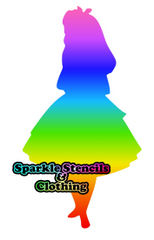 Wonderland Girl Glitter Tattoo