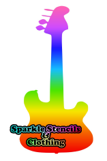 Guitar Glitter Tattoo