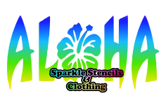 Aloha Glitter Tattoo