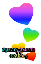 Heart Long Glitter Tattoo