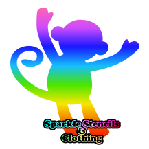 Monkey Glitter Tattoo