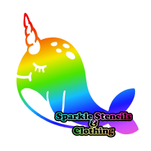 Narwhal Glitter Tattoo