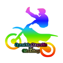 Stunt Bike Glitter Tattoo