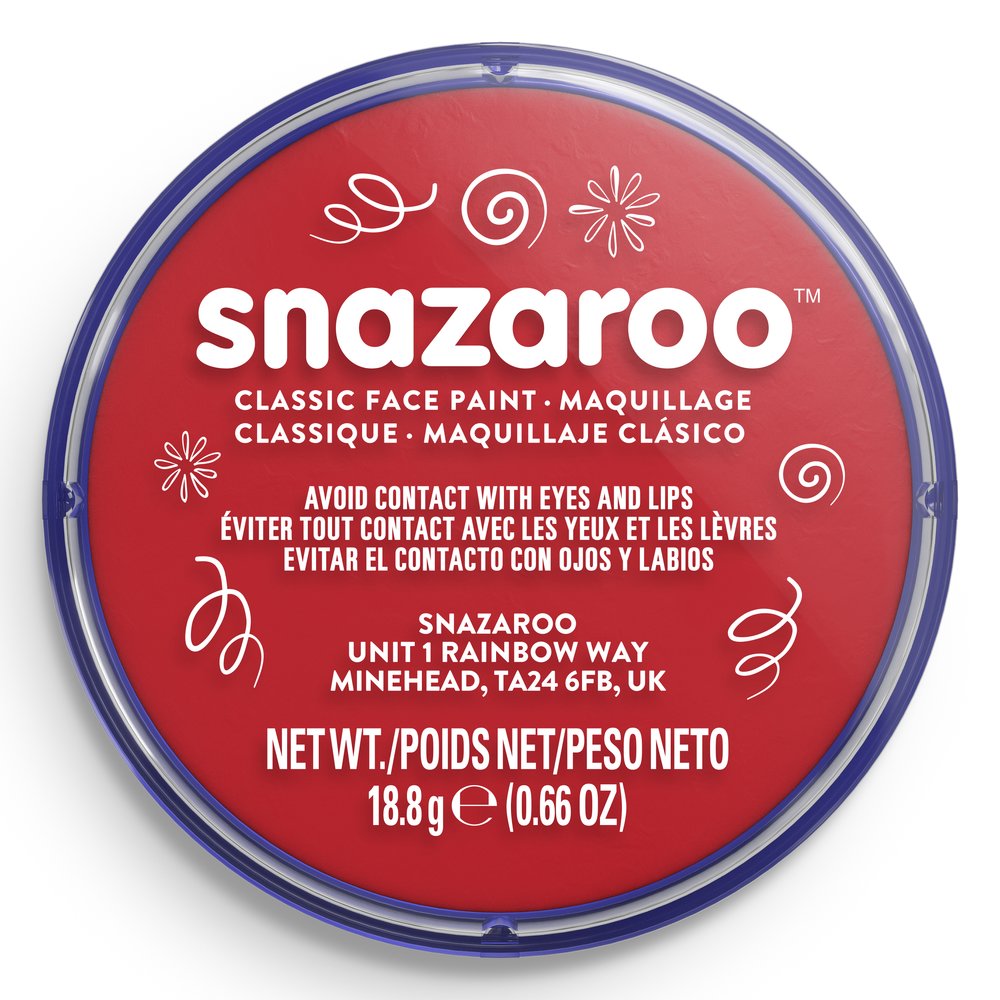 Snazaroo Bright Red 18g