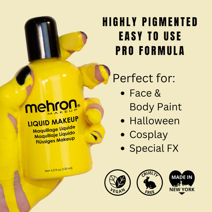 Mehron Liquid Makeup - Yellow