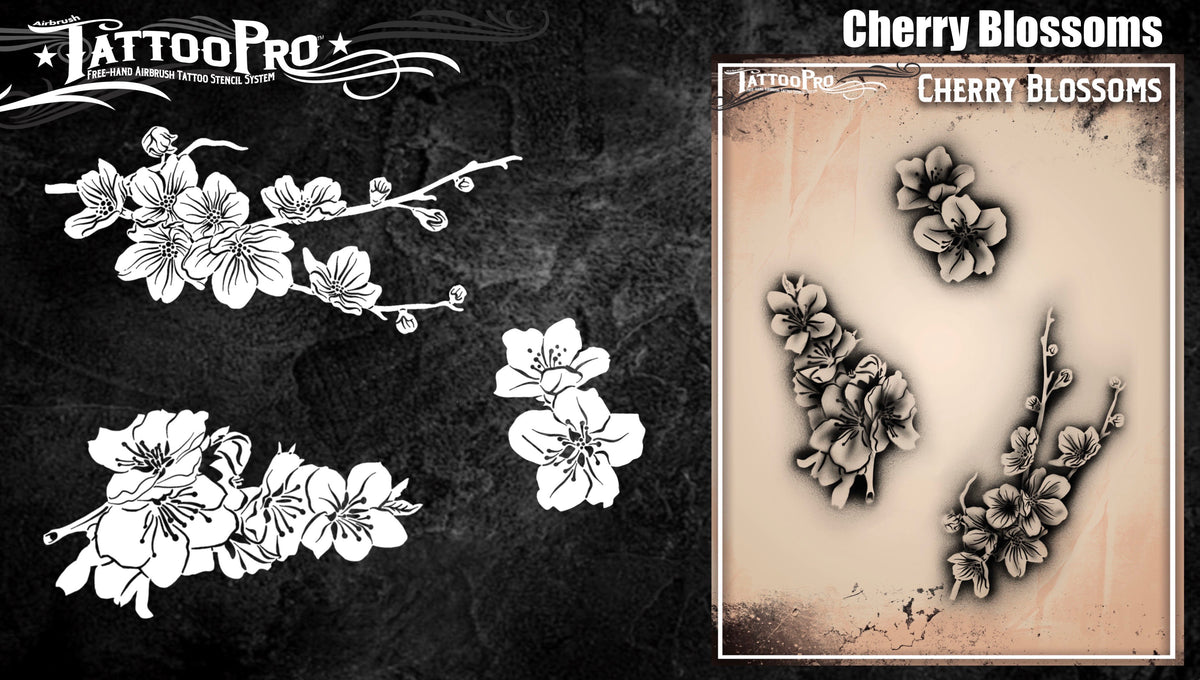Airbrush Tattoo Pro Cherry Blossoms