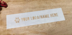 Logo/name stencil