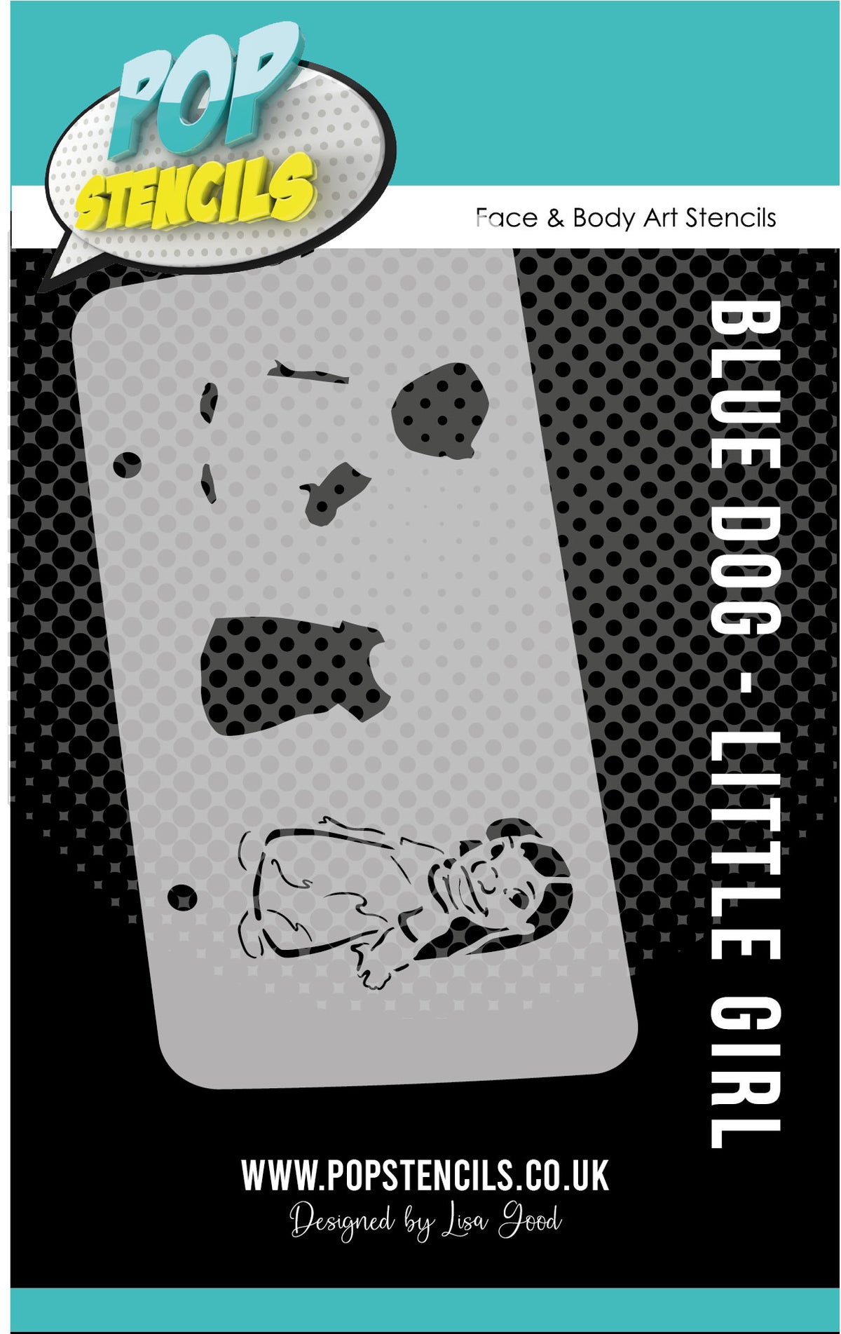 Ohana Collection. Blue dog Little Girl