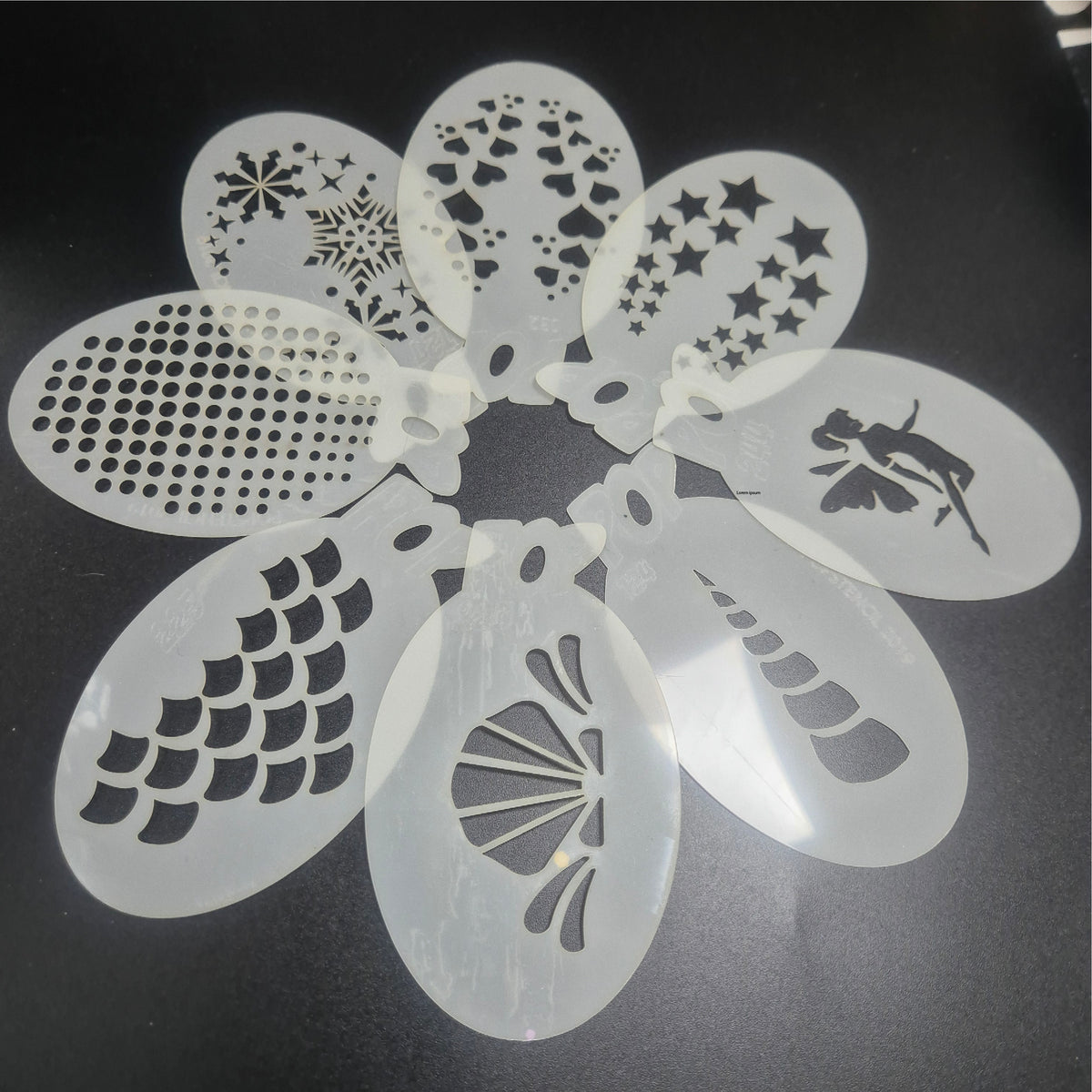 Mini Stencil Setc- 8 stencils