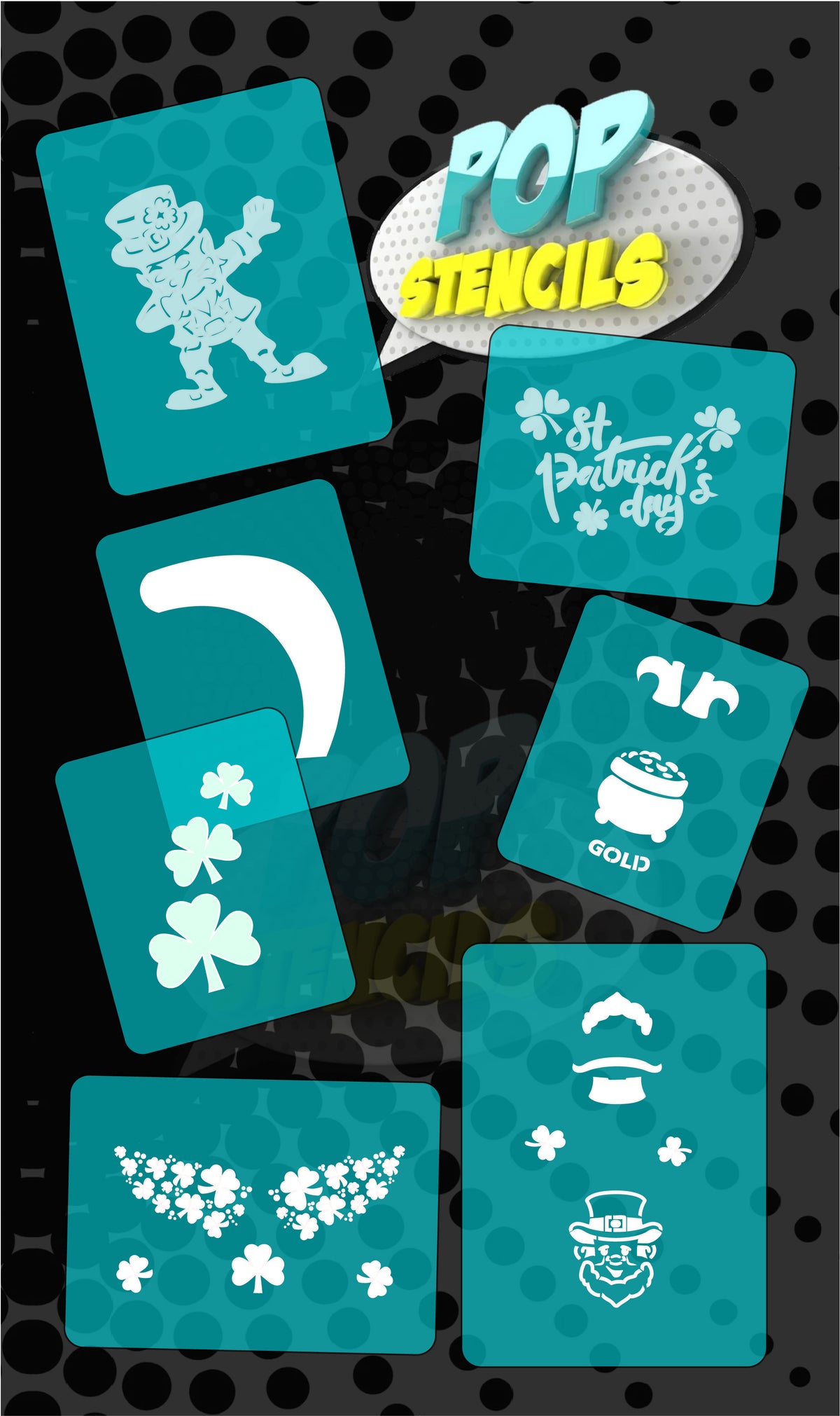 St Patricks Stencil Bundle download