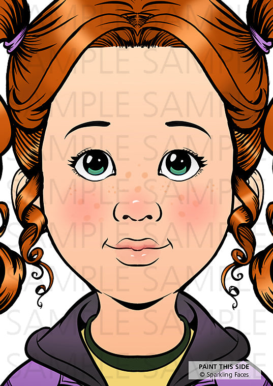 Sparkling Faces Practice Board A4 - Nina