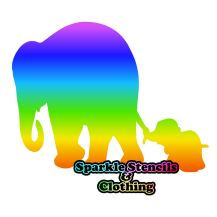 Elephant Glitter Tattoo