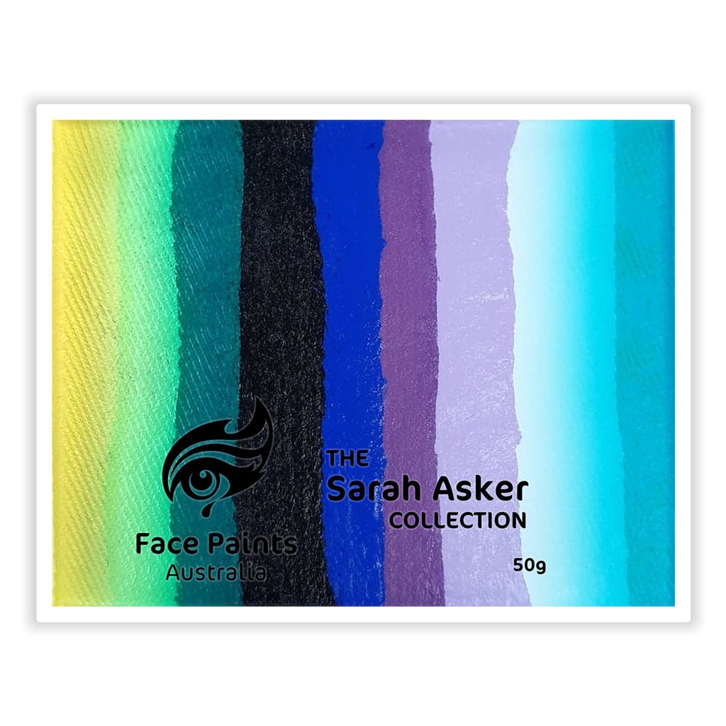 Face Paints Australia Combo Cakes 50g -Sarah Asker-Edging Cake-Lightning Ridge