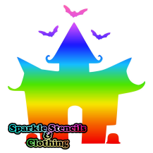 Haunted House Glitter Tattoo