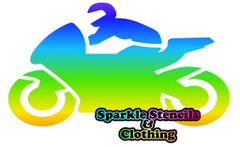 Glitter Tattoo Motor Bike (set of 5)