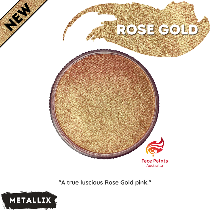 Face Paints Australia Metalic 30g Rose Gold
