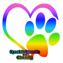 Paw Heart Glitter Tattoo