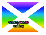 Scotland Flag Glitter Tattoo