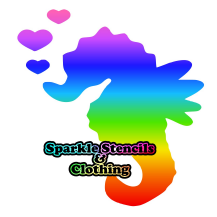 Seahorse Heart Glitter Tattoo