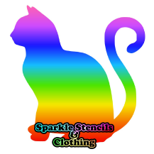 Sitting Cat Glitter Tattoo