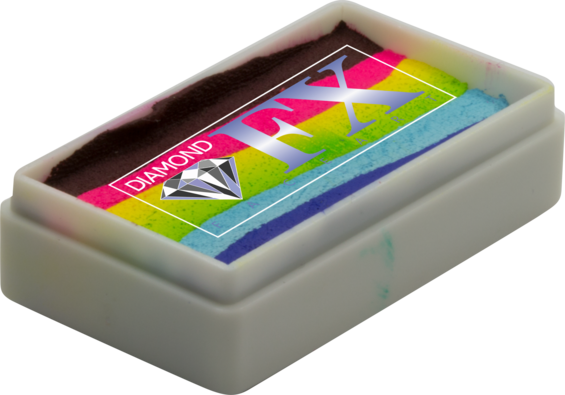 Bright Rainbow Diamond FX Splitcake 30g (contains UV)