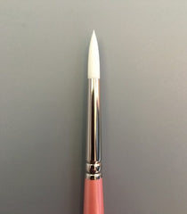 Aliyah Round 1700-6 White Taklon Brush